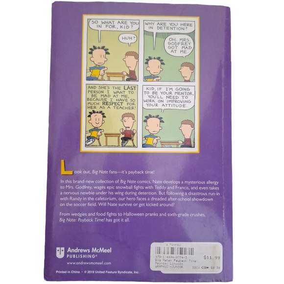 Big Nate Playback Time Book - Picture 2 of 3